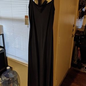 Black maxi dress